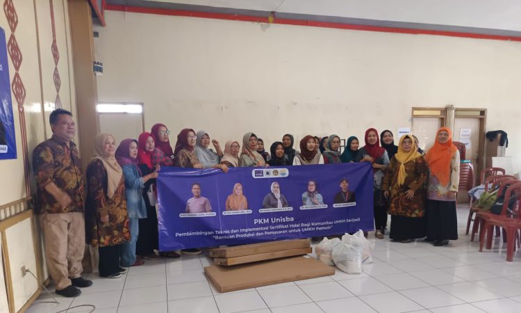 Tim PKM dan LPPM Unisba Gelar Bimtek dan Implementasi Sertifikat Halal Bagi Komunitas UMKM Sarijadi Kota Bandung
