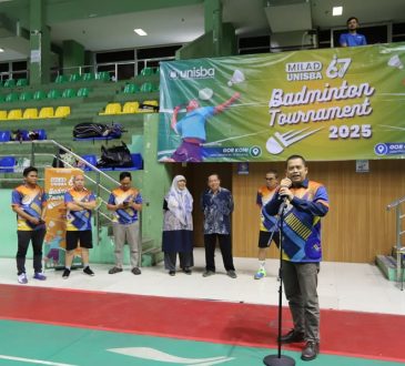 Milad ke-67 Unisba Dimeriahkan Turnamen Badminton