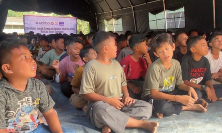 Unisba dan BKSWI Turut Perkuat Layanan Pendidikan melalui Sekolah Darurat Dharma Patra di Aceh Tamiang
