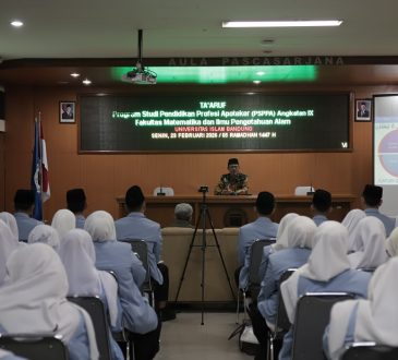 Ta’aruf PSPPA Angkatan IX Unisba, Komitmen Lahirkan Apoteker Unggul dan Berakhlak Islami