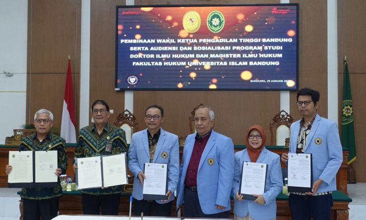 FH Unisba dan Pengadilan Tinggi Bandung Resmi Teken MoA, Perkuat Kolaborasi Pendidikan dan Praktik Hukum
