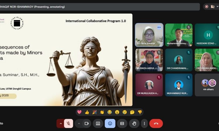 Dosen FH Unisba Kupas Isu Kontrak Anak di Bawah Umur dalam Forum Hukum Internasional Malaysia